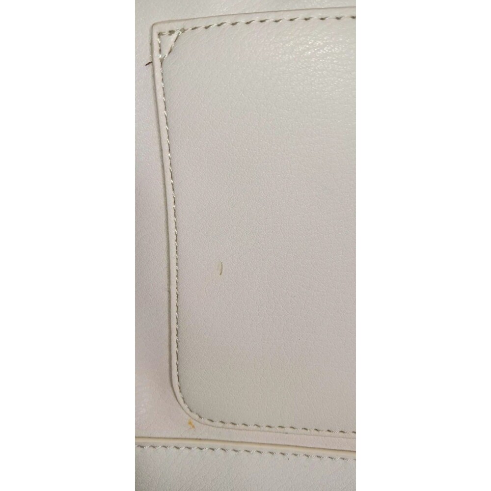 NWT! Elizabeth and James Large Vegan Leather Tote Bag Cream Ivory Zip Top... - Picture 16 of 16
